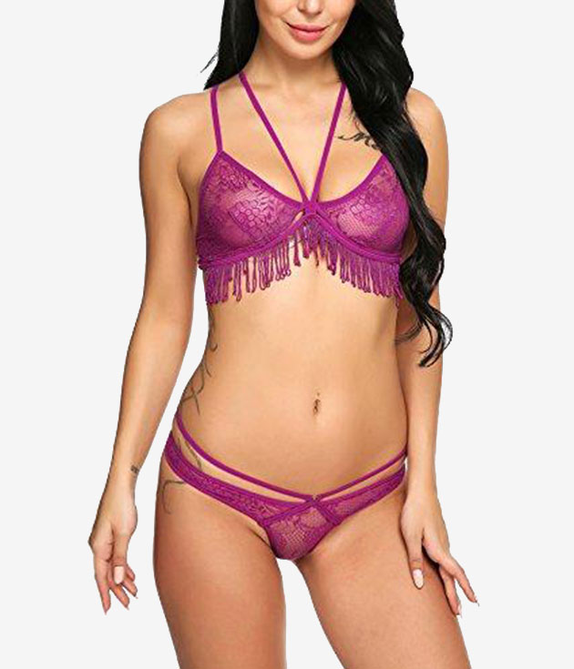 Sleeve Lace Patchwork Robe